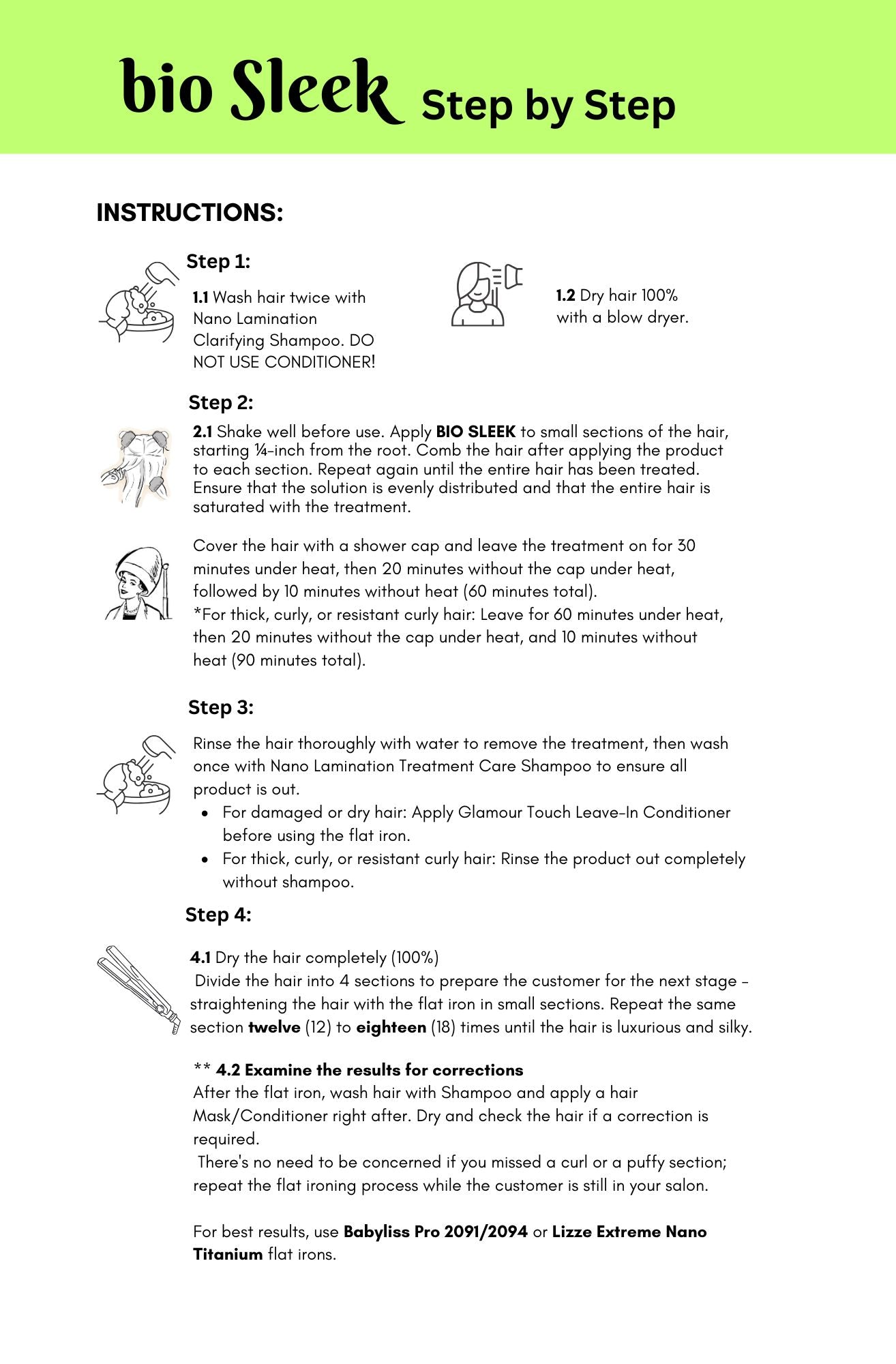 Bio Sleek Professional Straightening Treatment